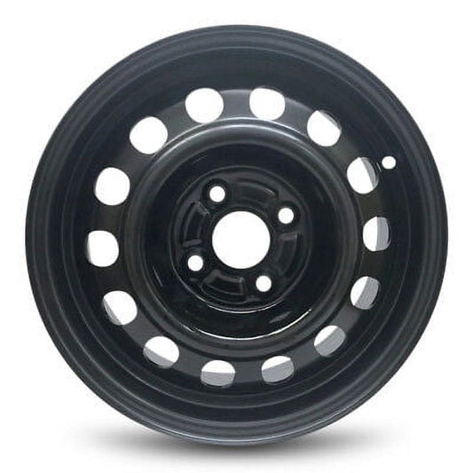 Wheel Rim for 1993-2002 Toyota Corolla 14 in Black Steel Rim Direct Fit