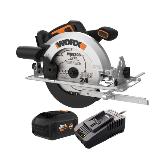 Worx Nitro WX520L 20V Power Share 4.0Ah 7.25" Cordless Circular Saw with Brushless Motor