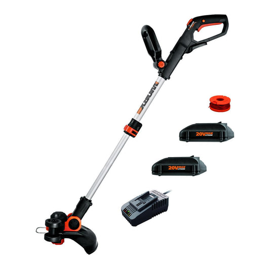Worx WG163.10 GT 3.0 20V PowerShare 12" Cordless String Trimmer & Edger (Batteries & Charger Included)