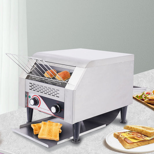 Wuzstar Commercial Conveyor Toaster Stainless Steel Heavy-Duty Industrial Toasters for Restaurant Breakfast