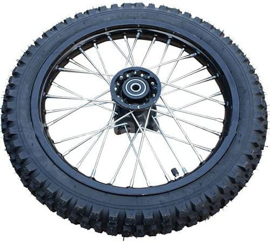X-PRO 14'' Front Wheel Rim Tire 2.5-14 with 12mm Bearing Assembly for Dirt Pit Bike