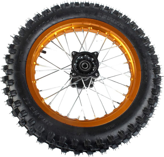 X-PRO 14" Rear Wheel 3.0-14 with 15mm Bearing Assembly for Dirt Bikes