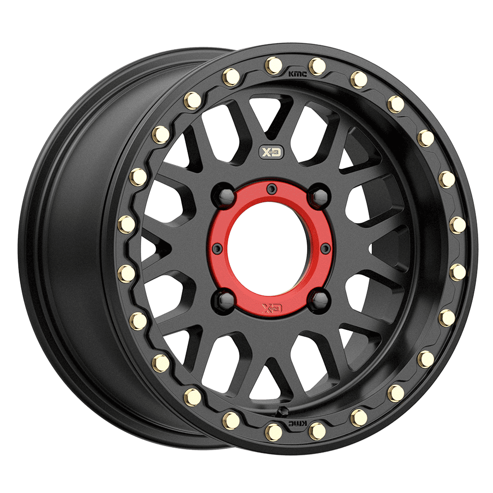XD Powersports Cast Aluminum Rim XS235 14X7 4X110 S-BLK 38MM, XS23547040738