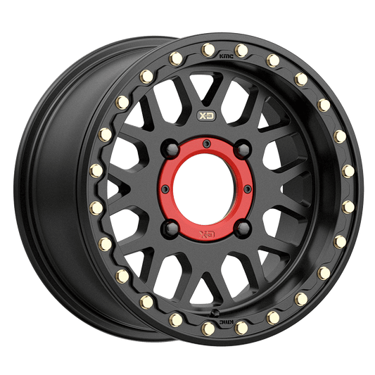 XD Powersports Cast Aluminum Rim XS235 14X7 4X110 S-BLK 38MM, XS23547040738