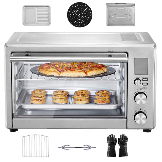 XYTREW Countertop Convection Oven 28L Toaster Baker Bread 10-IN-1 1800W for Home Use