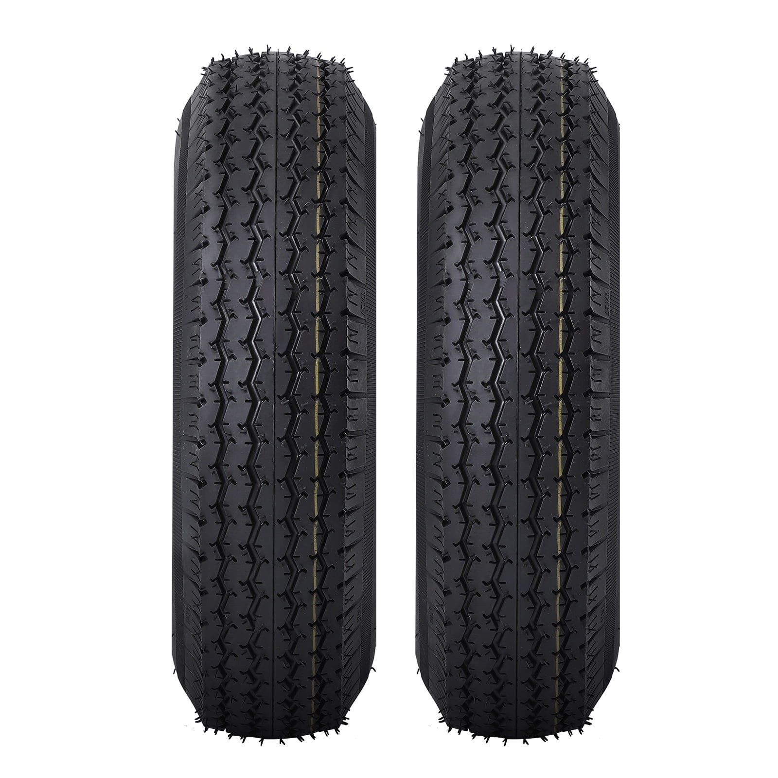 Yesurprise 5.30-12 5.30x12 530-12 5.30-12 Trailer Tires with 12'' Rims, 5 Lug on 4.5'', Load Range C, 6PR