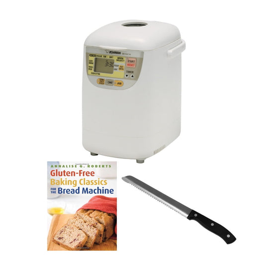 Zojirushi BB-HAC10 Home Bakery 1-Pound-Loaf Programmable Mini Breadmaker Bundle