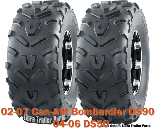 Set 2 WANDA ATV Tires 20X7-8 /6PR for 02-07 Can-AM Bombardier DS90 /04-06 DS50