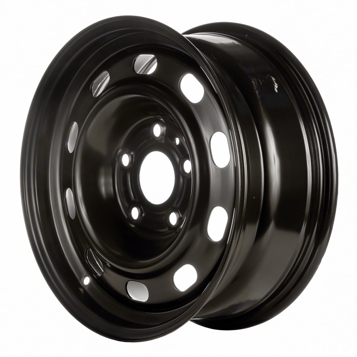 Remanufactured Painted Black Steel Wheel 17 x 7 fits 2002-2010 Dodge Ram 1500