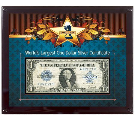 World's Largest Silver Certificate