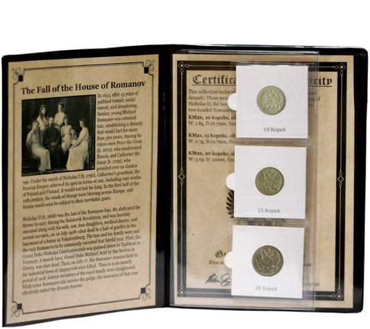 The Fall of the House of Romanov Silver Coin Collection