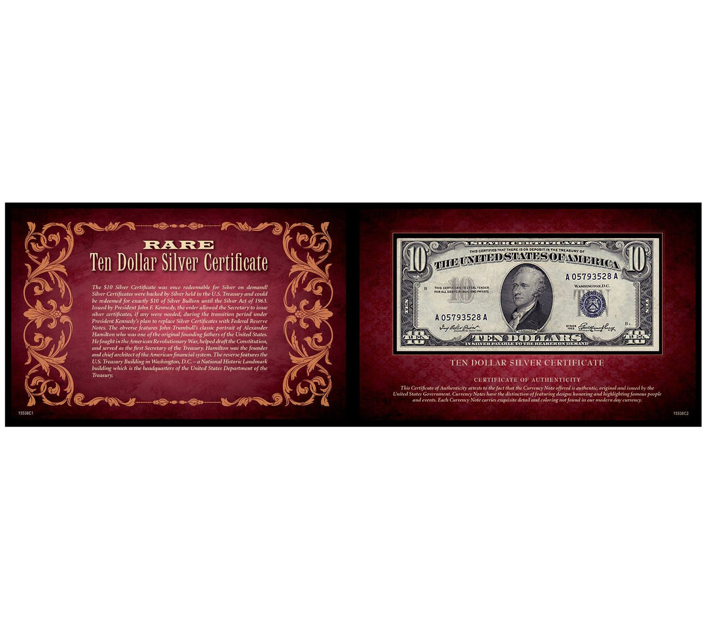 Ten Dollar Silver Certificate Portfolio United States