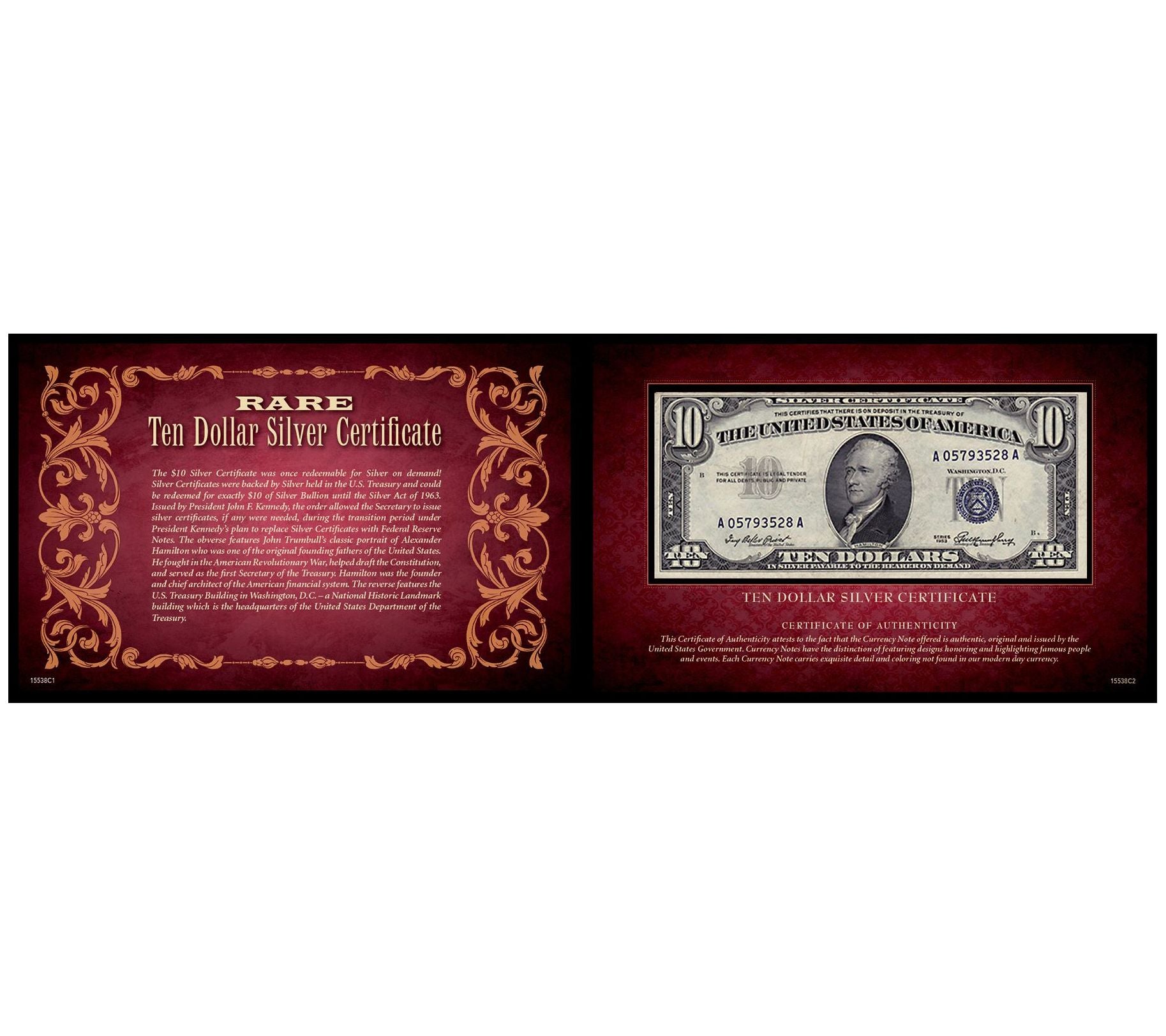 Ten Dollar Silver Certificate Portfolio United States