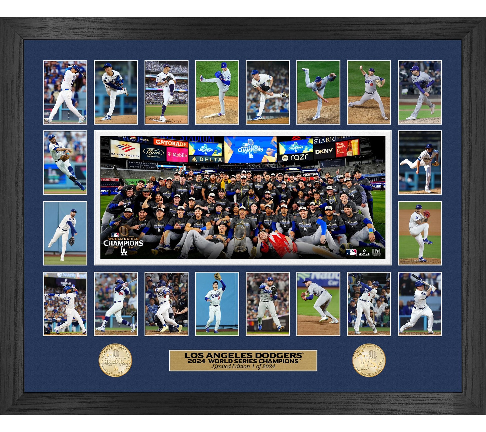 Highland Mint Dodgers 2024 World Series MomentsFrame