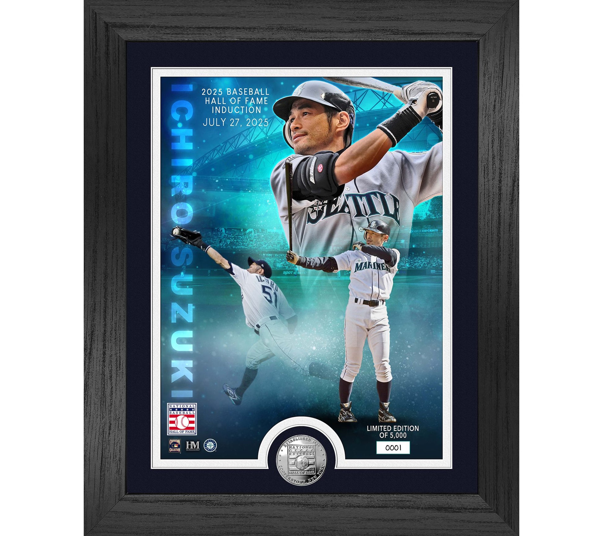 Highland Mint Ichiro Suzuki Hall of Fame SilverCoin Photo