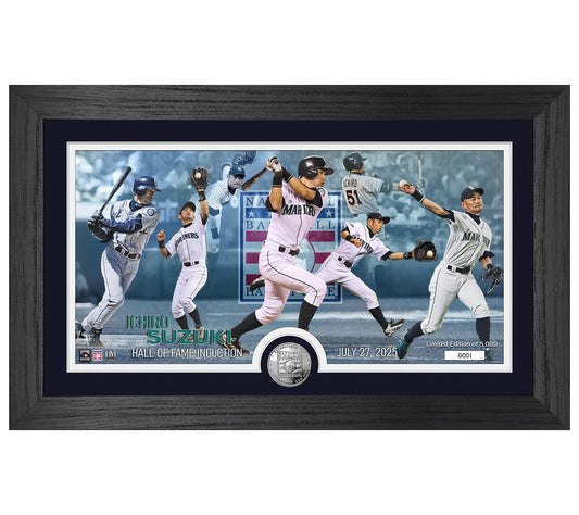 Highland Mint Ichiro Suzuki Hall of Fame Coin Pano Photo