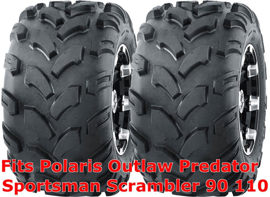 2 ATV tires 18x9.5-8 Polaris Outlaw Predator Sportsman Scrambler 90 110 Rear