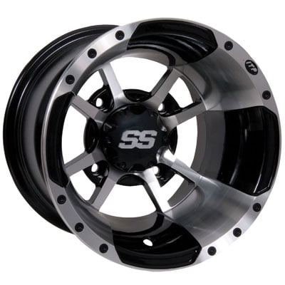 4/110 ITP SS112 Alloy Sport Wheels 9X8 3.0 + 5.0 Machined for Polaris RANGER RZR 170 2009-2018