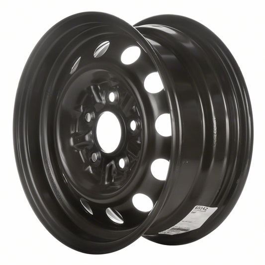Remanufactured Painted Black Steel Wheel 14 x 6 4260104100 fits 1995-2000 Toyota Tacoma::2WD Models Only