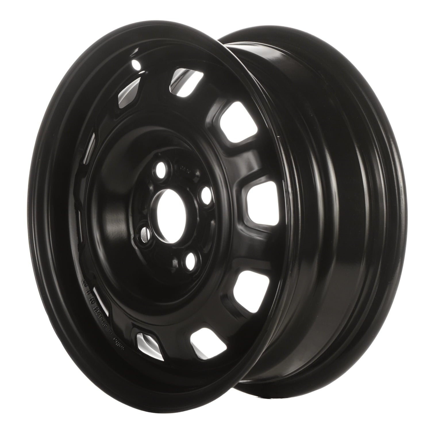 Remanufactured Painted Black Steel Wheel 14 x 5.5 K9965055540 fits 1995-2001 KIA Sephia