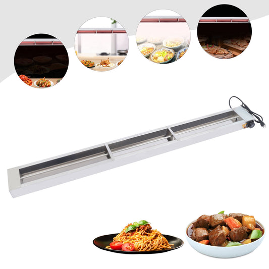CNCEST 60" 1000W Commercial Food Warmer Hanging Food Warming Heating Stainless Steel
