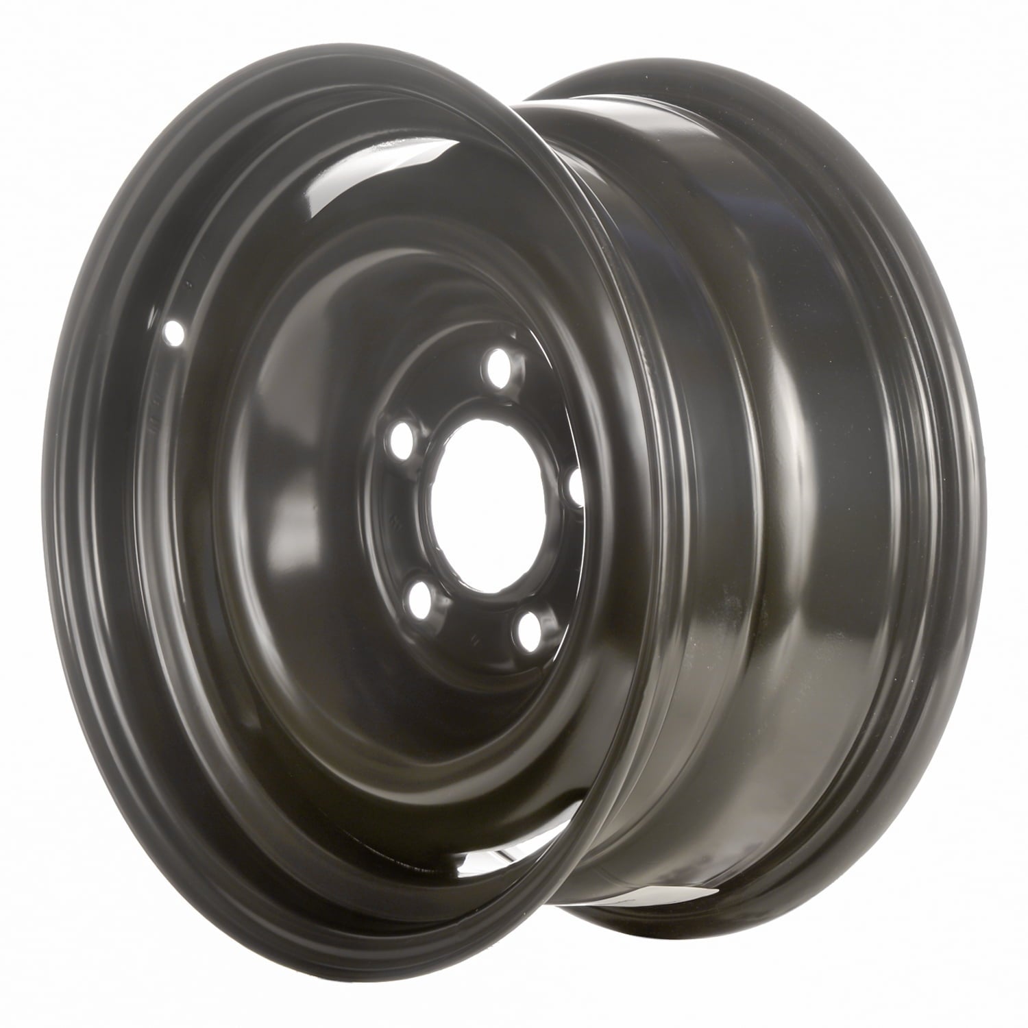 Remanufactured Painted Black Steel Wheel 15 x 7 fits 1996-2002 Chevrolet Express 1500