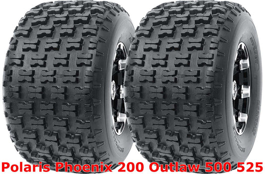Polaris Phoenix 200 Outlaw 500 525 Set 2 Rear 20x10-9 20x10x9 Sport ATV Tires