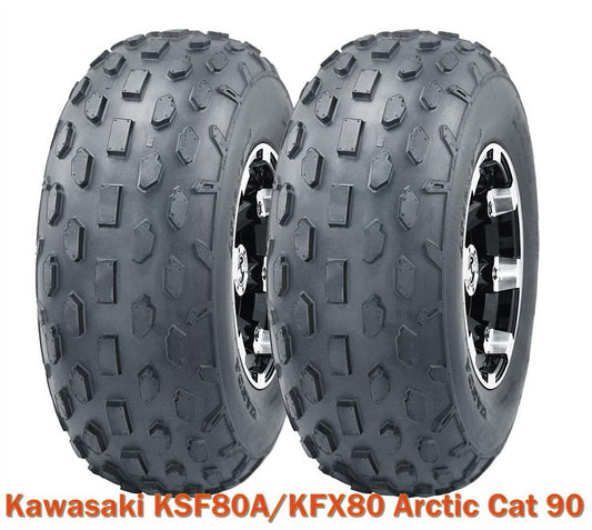 2 WANDA Sport ATV tires 19x7-8 19x7x8 fit Kawasaki KSF80A/KFX80 Arctic Cat 90
