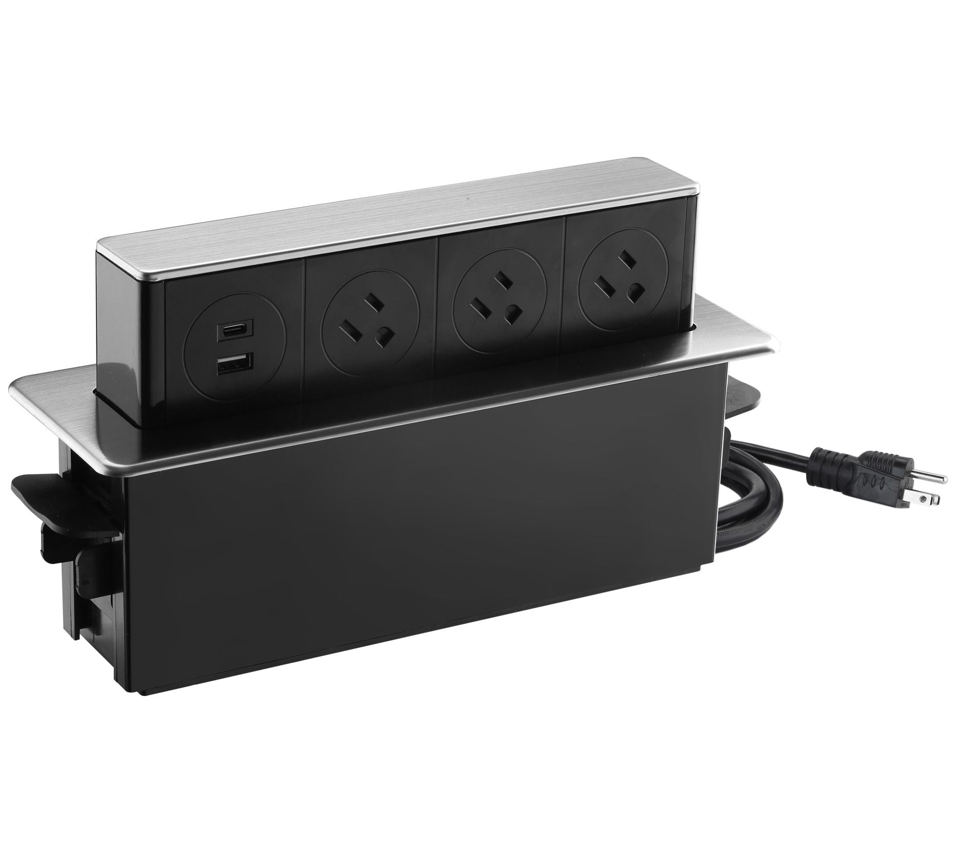 Link2Home Space Saver Horizontal Pop Up OutletW/USB