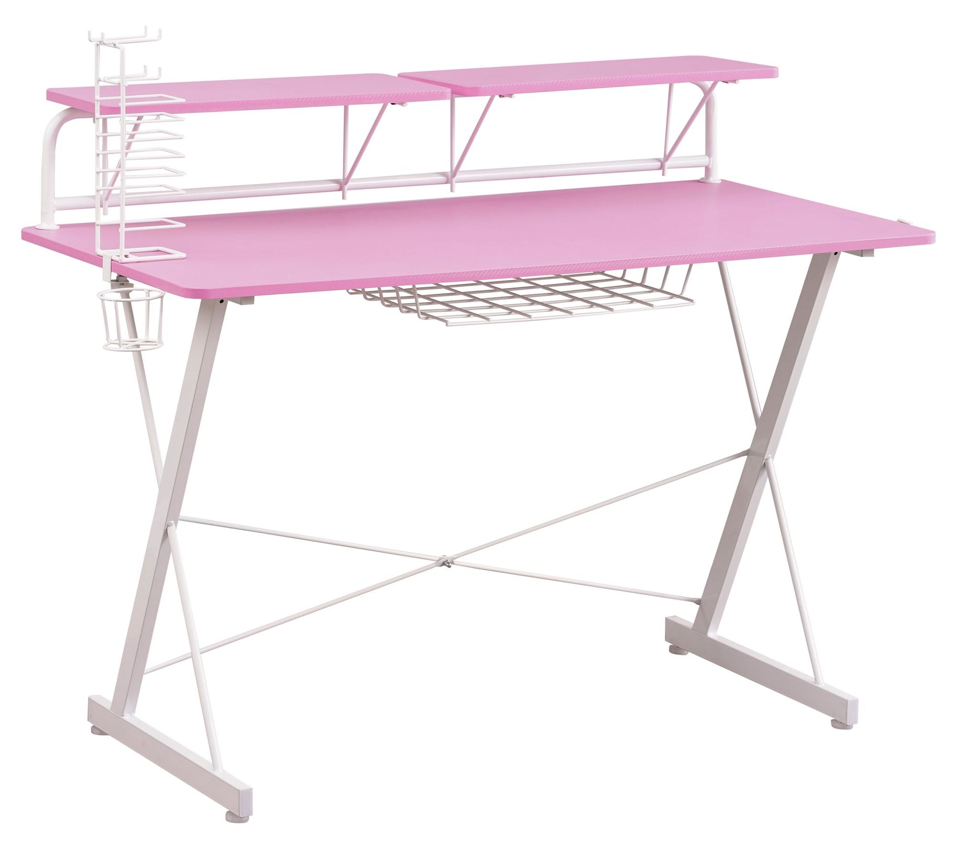 Techni Sport CARBON Gaming Desk with MonitorShelf