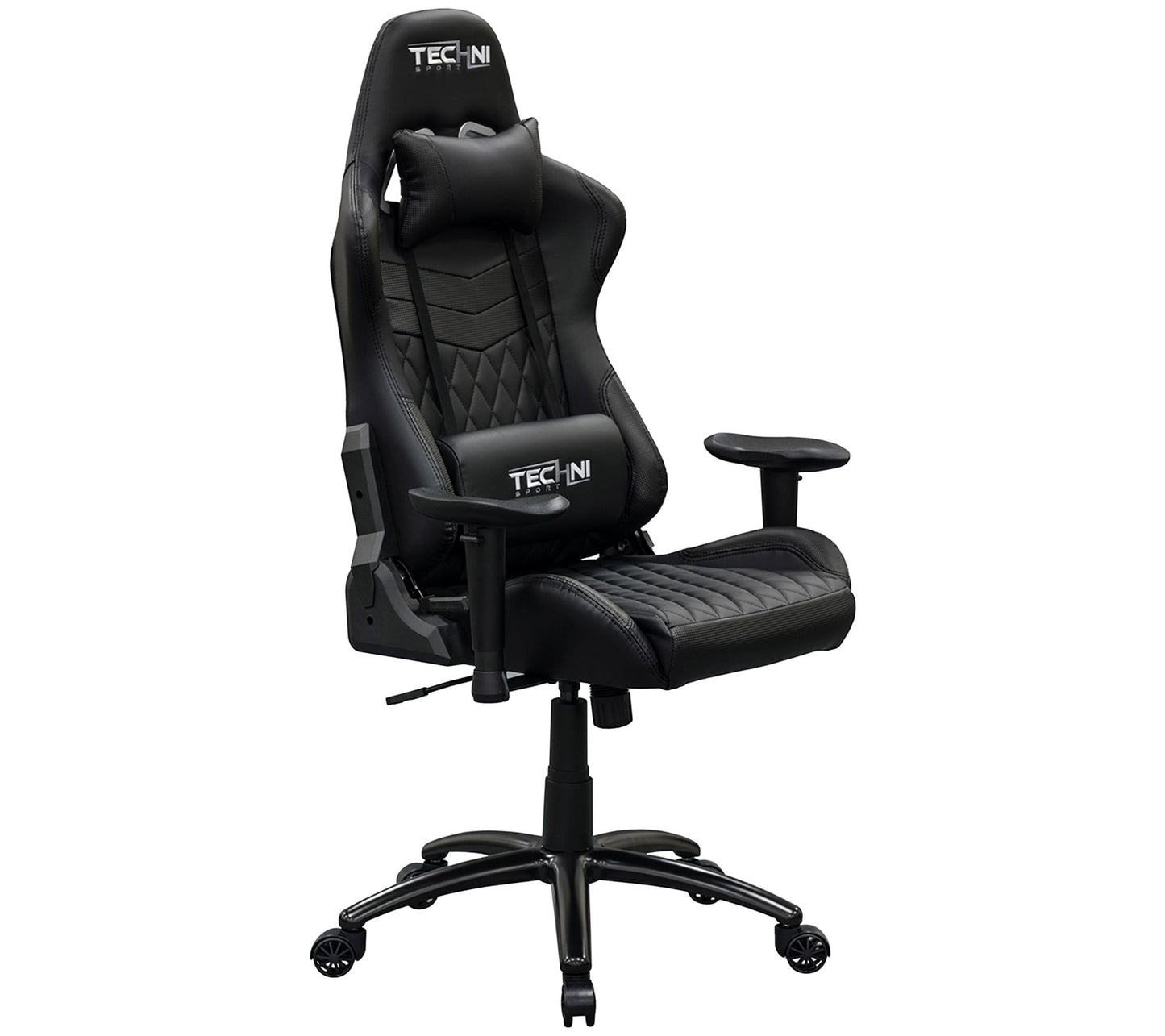 Techni Sport GG Black Memory Foam Adjustable PCGaming Chair