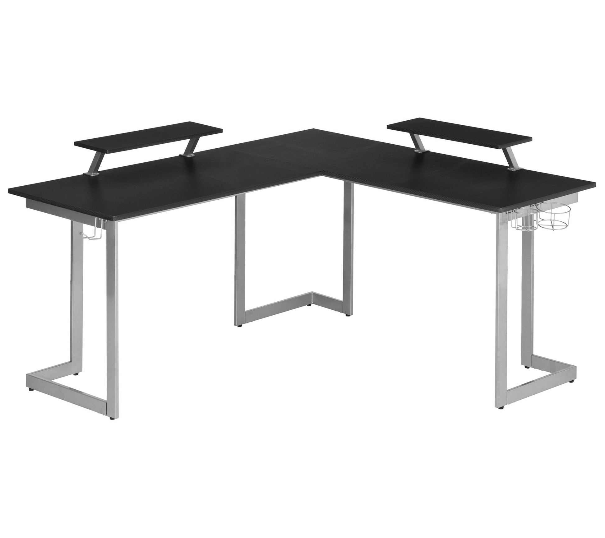 Techni Sport Warrior Gaming Desk withShelves