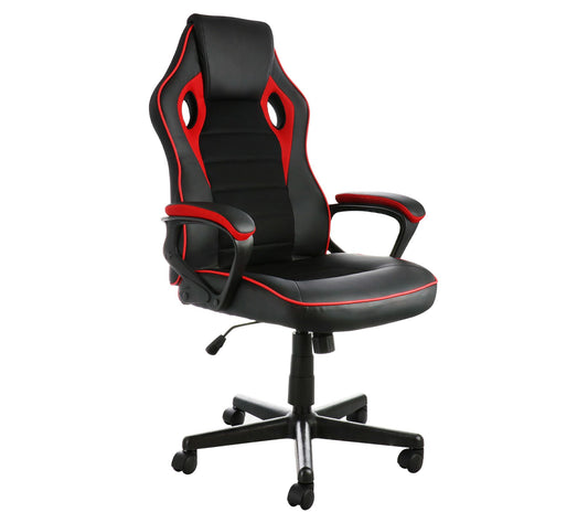 Elama Adjustable Faux Leather Gaming Chair withMesh