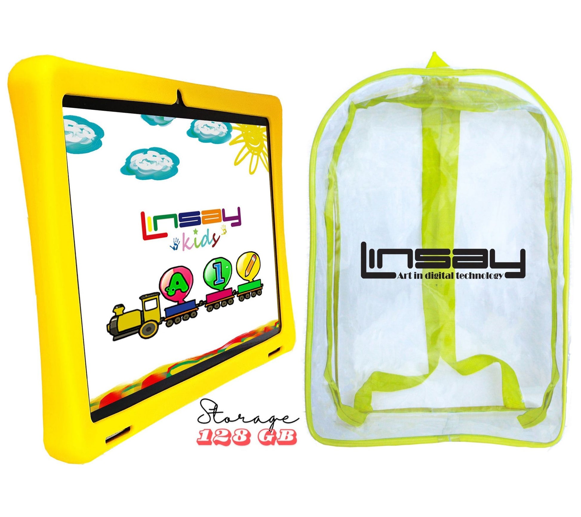 LINSAY Tab Octa Core Kids 128GB w/ Back Pack