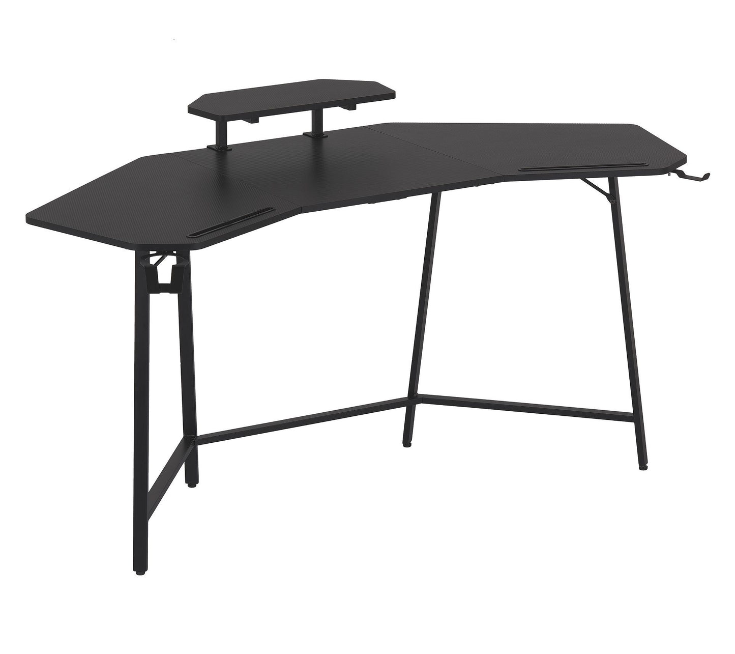 Techni Sport TS98D Gaming Desk w/ Shelf & Accessory Holders