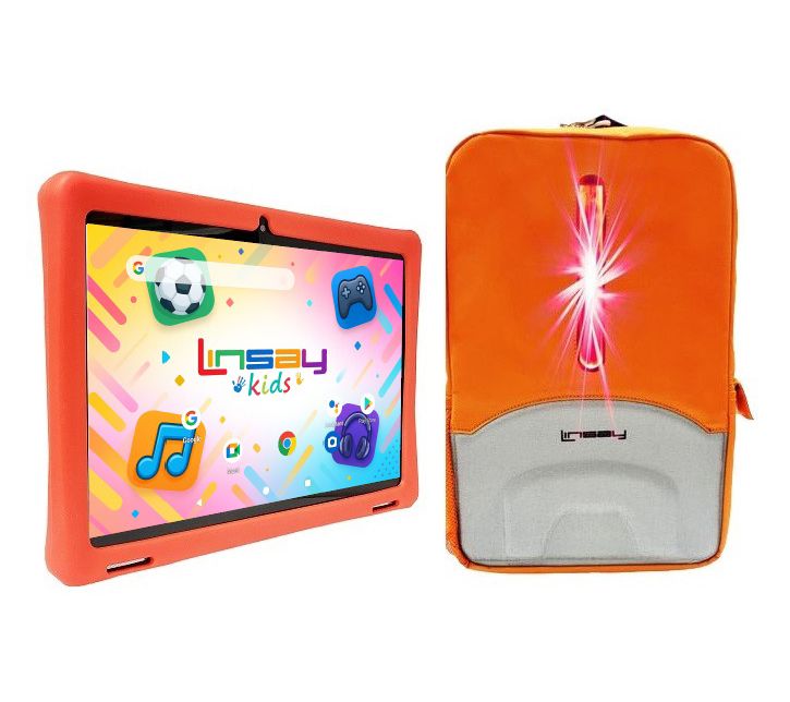 LINSAY 10.1"Octa Core 4GB Ram 256GB Storage w/Kids  Bag Led