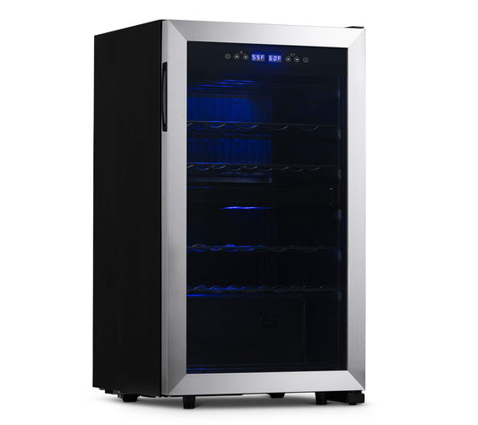 NewAir Freestanding 28-Bottle Dual-Zone Compressor Wine Fridge