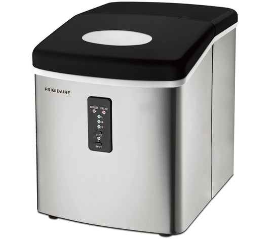 Frigidaire Portable Stainless Steel Ice Maker