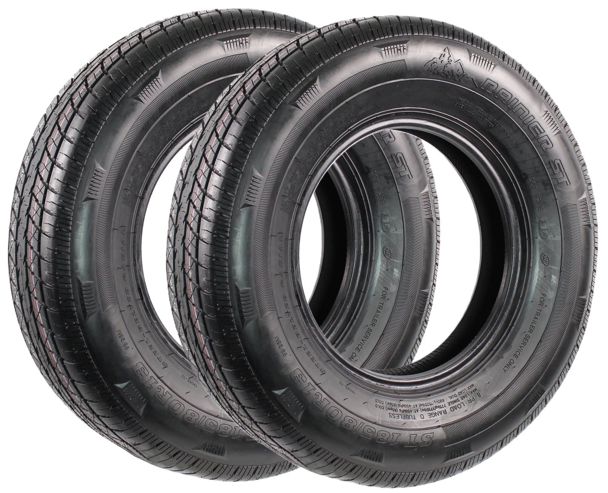 eCustomrim 2-Pack ST185/80R13 Steel Belted Radial Trailer Tire Load Range C 1480#