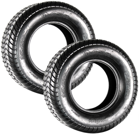 eCustomrim 2-Pack Trailer Tire 20.5x8.0-10 205/65-10 Load Range E 10 Ply Tractor Tire