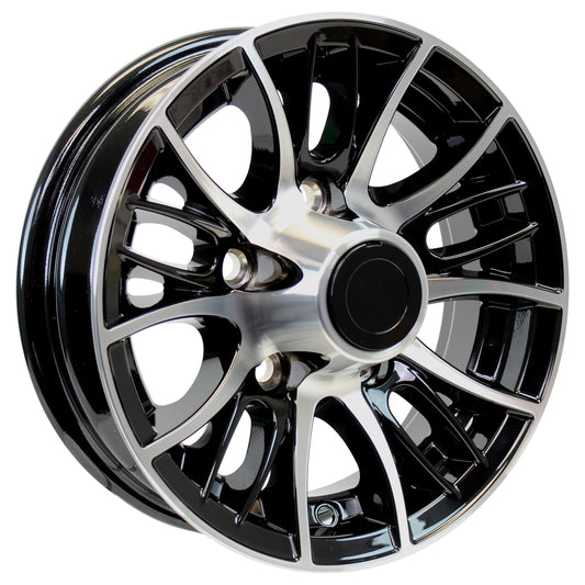 eCustomrim Aluminum Trailer Wheel 13X5 13 Inch Evolution Style 5 Lug On 4.5" Center Rim