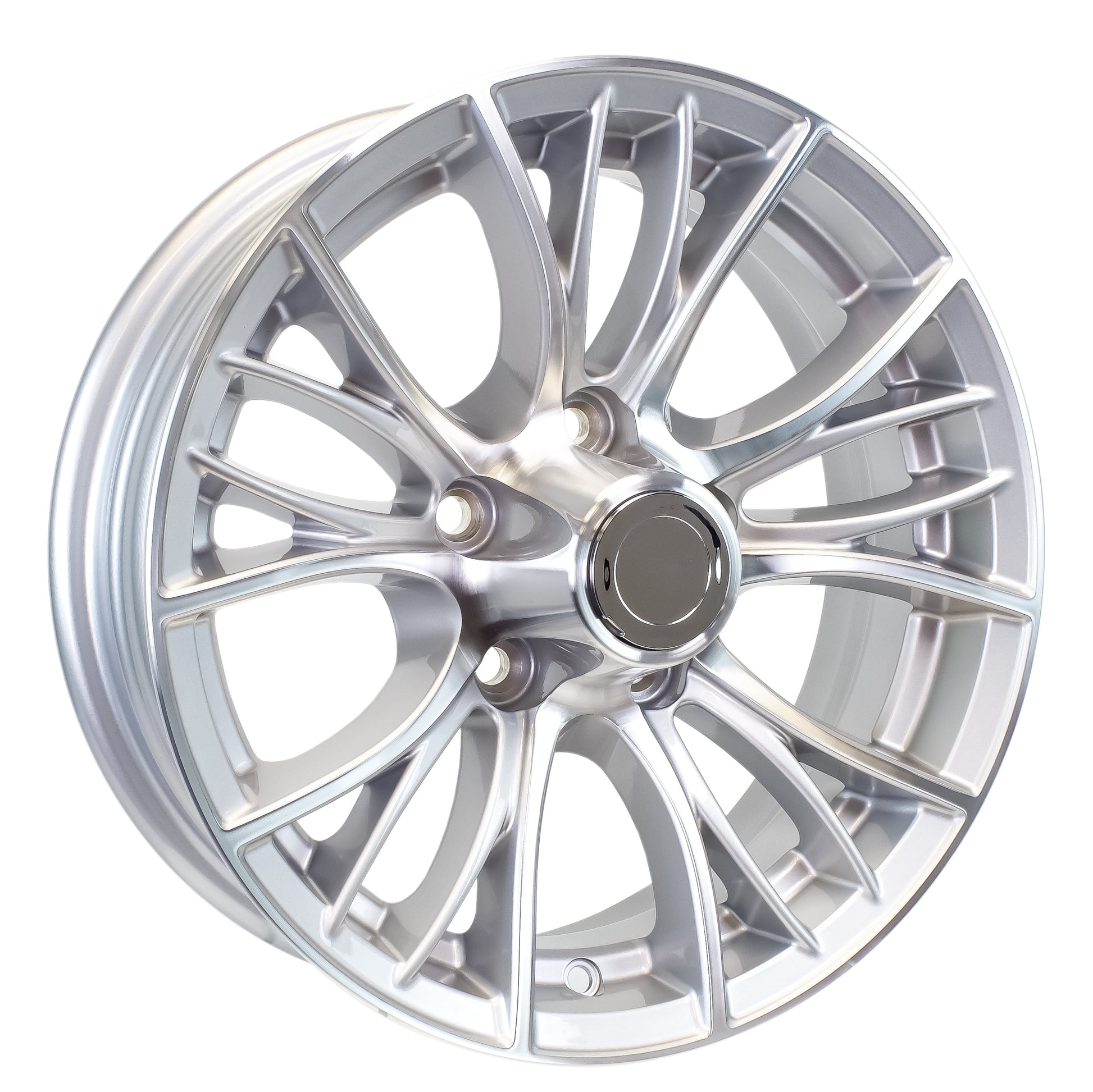 eCustomrim Aluminum Trailer Wheel 15X5 15 Inch Evolution Style 5 Lug On 4.5" Center Rim