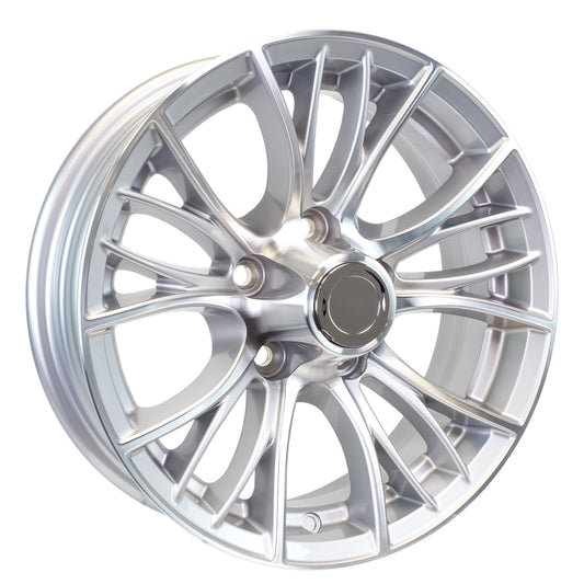 eCustomrim Aluminum Trailer Wheel 15X5 15 Inch Evolution Style 5 Lug On 4.5" Center Rim