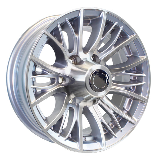 eCustomrim Aluminum Trailer Wheel 16X6 16 Inch Evolution Style 6 Lug On 5.5" Center Rim