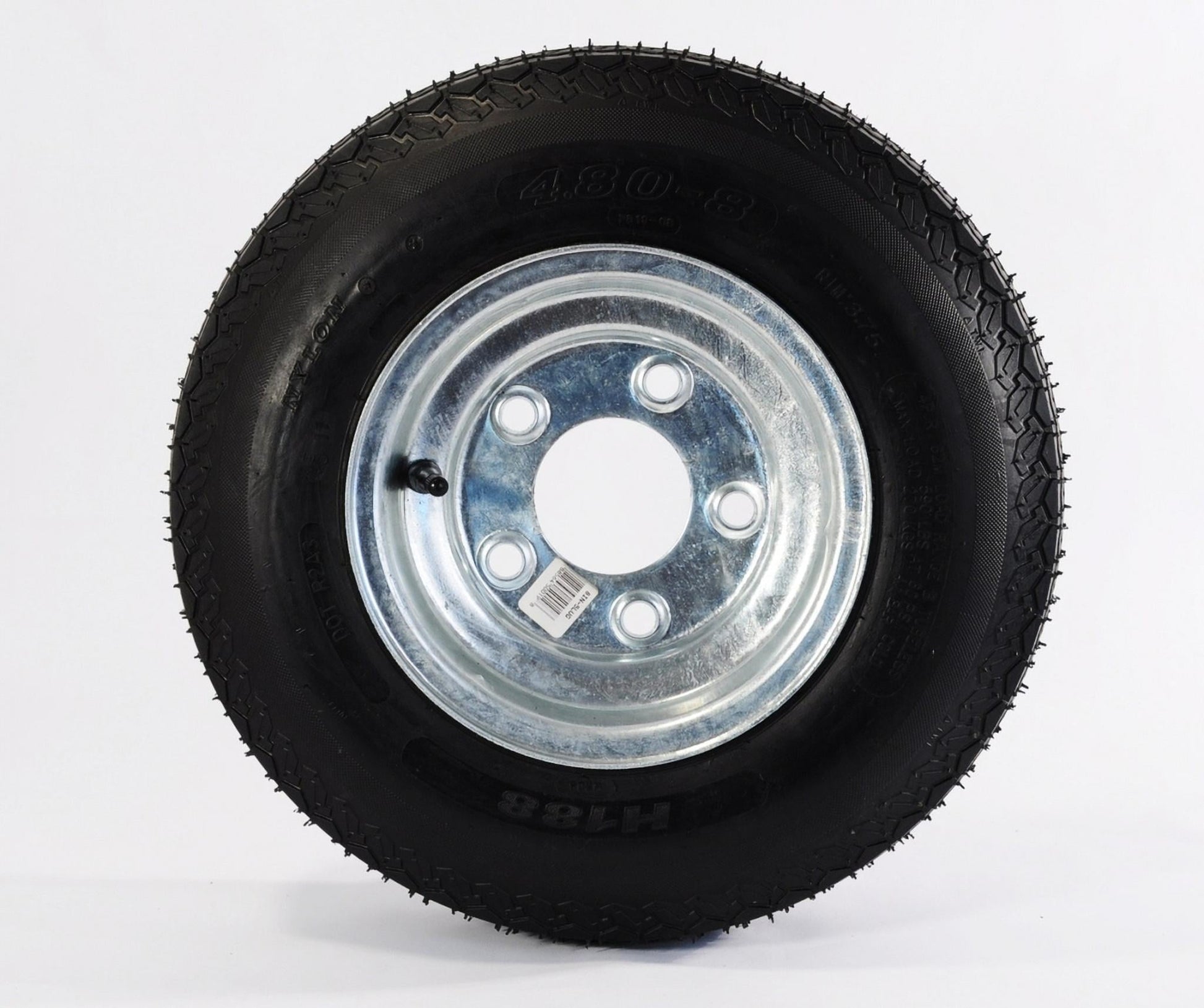 eCustomrim Trailer Tire On Rim 4.80-8 480-8 4.80X8 8 in. LRB 5 Lug Bolt Wheel Galvanized