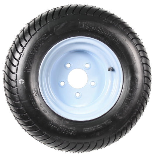 eCustomrim Trailer Tire Rim 20.5 x 8 x 10 205/65-10 20.5x8.0-10 Load C 5 Lug Wheel White