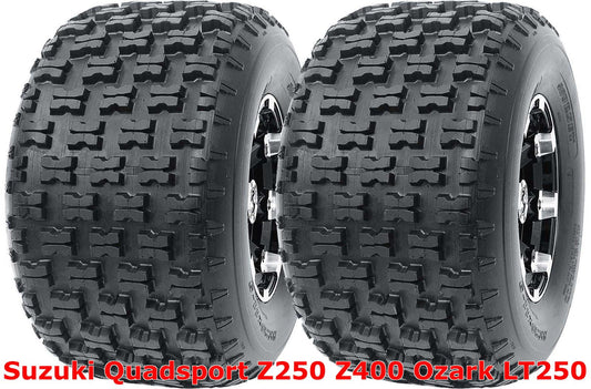 Suzuki Quadsport Z250 Z400 Ozark LT250 Set 2 Rear 20x10-9 Sport ATV Tires