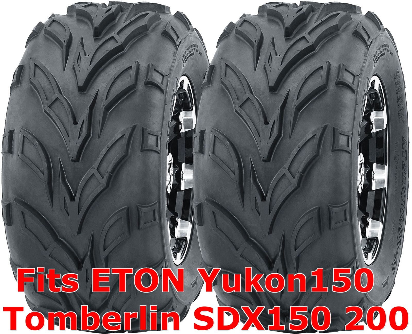 2 WANDA ATV Rear Tire Set 22x10-10 ETON Yukon150 Tomberlin SDX150 200 Sport P361