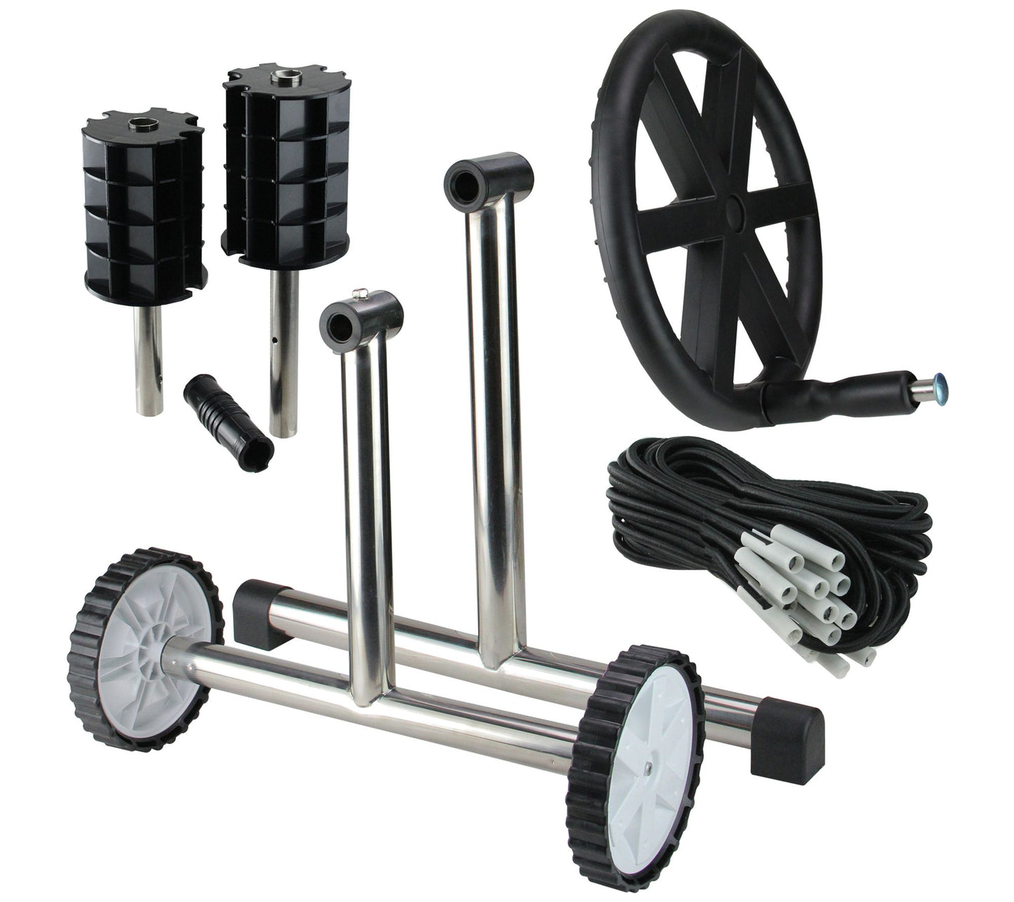 Pool Central 21" Swimming Pool Cover Reel System with Frame