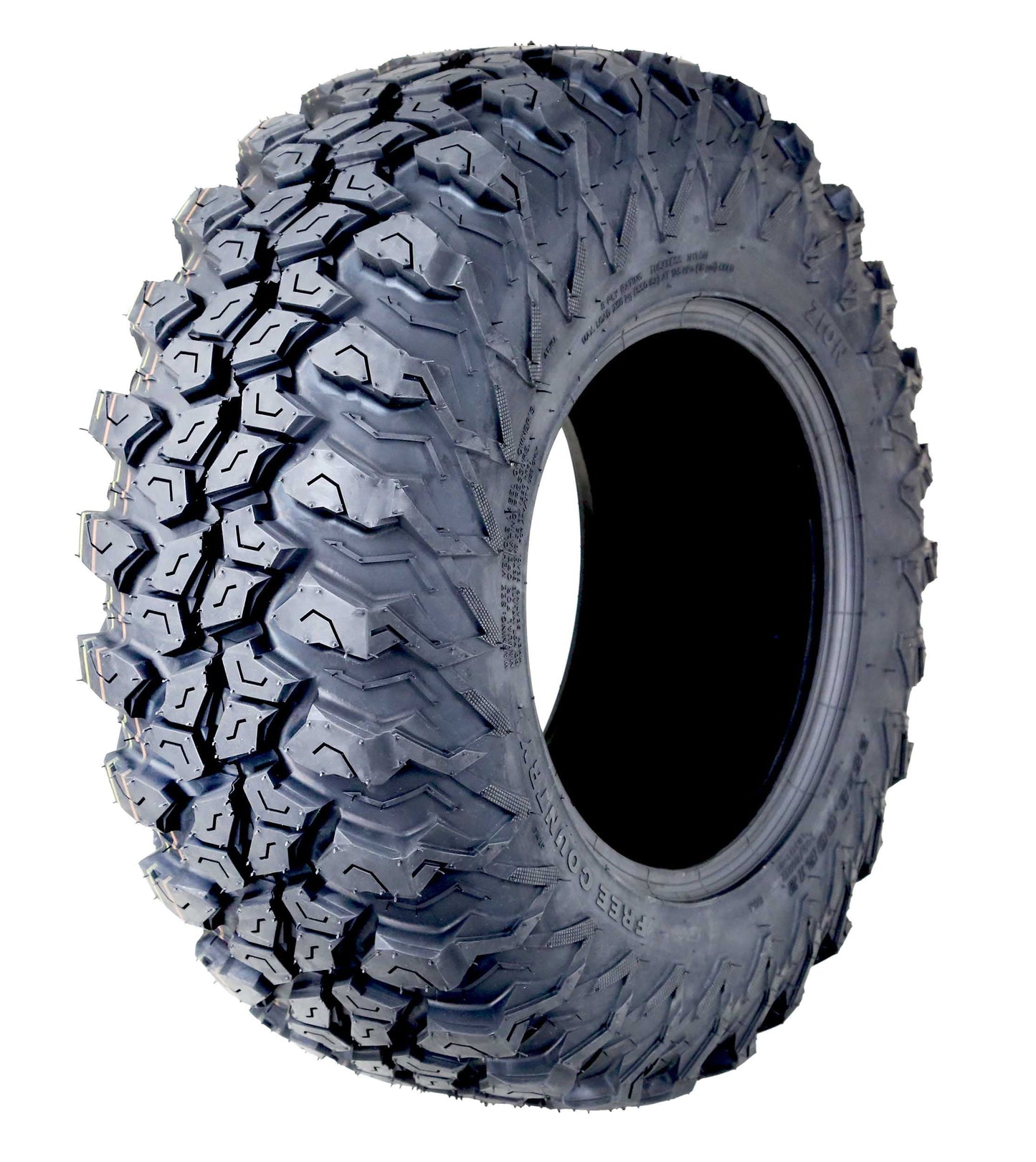 FREE COUNTRY ATV UTV Tire 25X8R12 8PR Radial w/Side Scuff Guard 10353